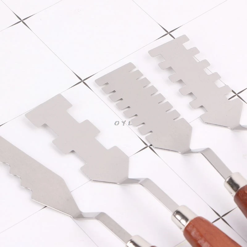 

9pcs/set Professional Stainless Steel Artist Oil Painting Palette Knife Spatula Paint Pallet Art