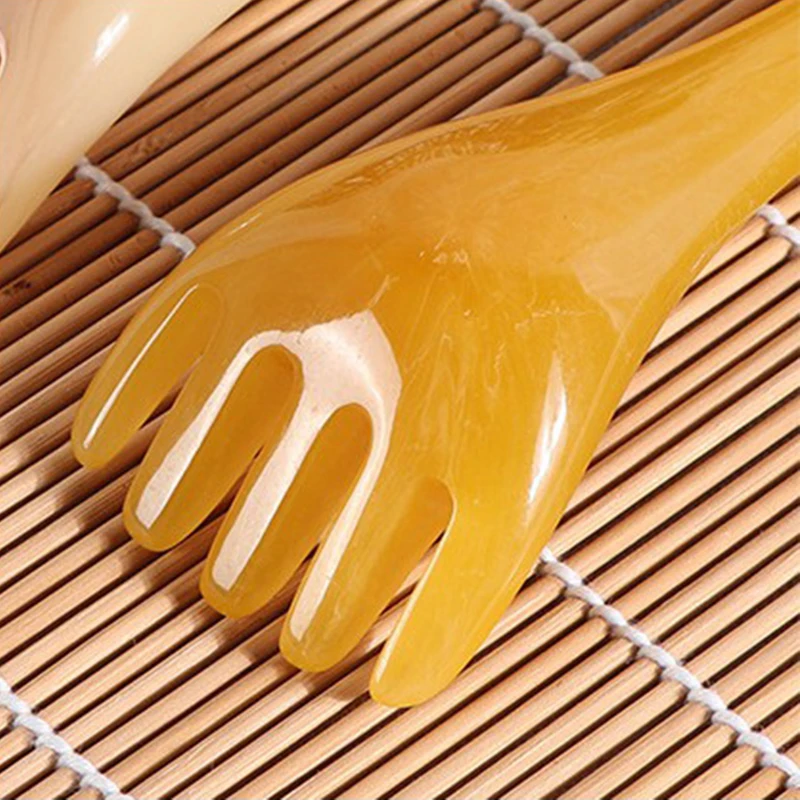 

Natural Resin /Jade Facial SPA Gua Sha Board Body Massager Relaxation Combs Face Scraping Scalp Massage Comb Health Care Tool