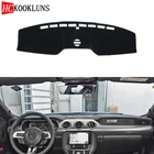 Для Ford Mustang GT F-35 GT350 GT500 2015- 2018, чехол для приборной панели, Солнцезащитный коврик, коврик, ковер, автомобильные наклейки, аксессуары для интерьера