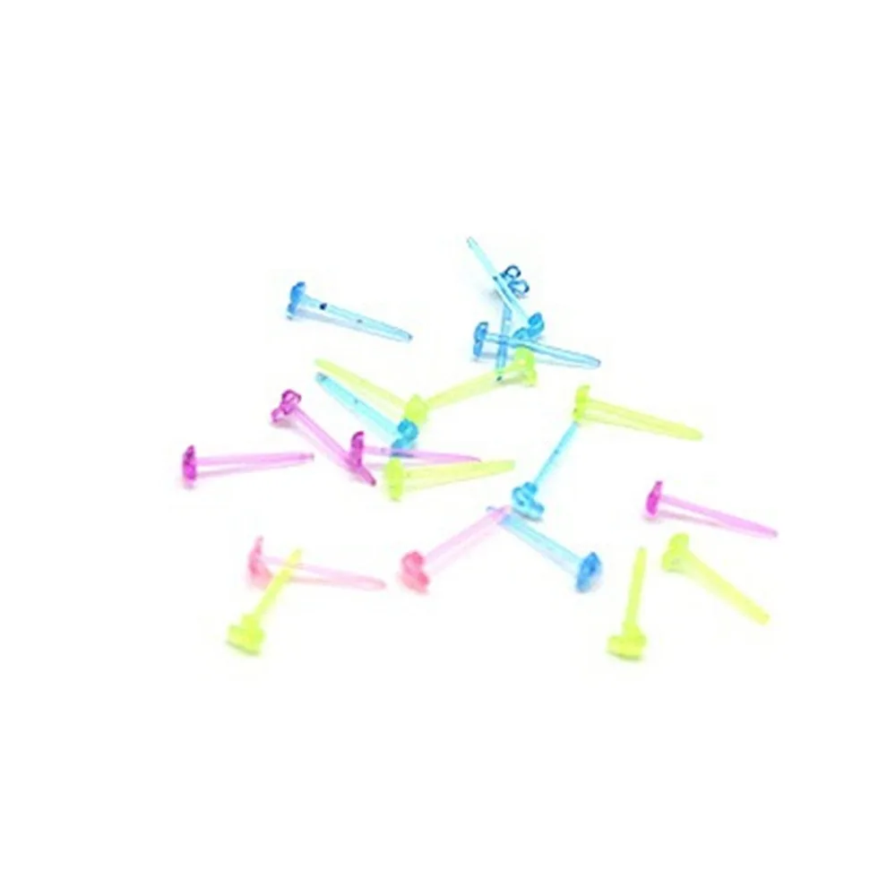 30 шт./упак. серьги гвоздики ушные палочки из пластика (привет кошечка) не вызывает