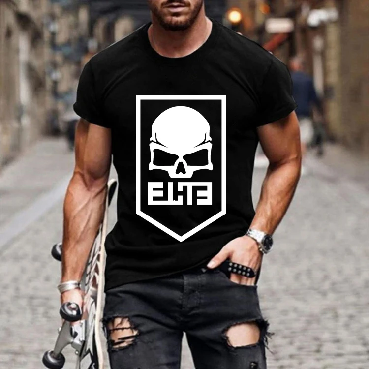 

CallOfDuty Graphic T-Shirt for Men Clothes Casual Oversized T Shirt Vintage Chemise Fun Call of Duty Print Summer Teeshirt 2021