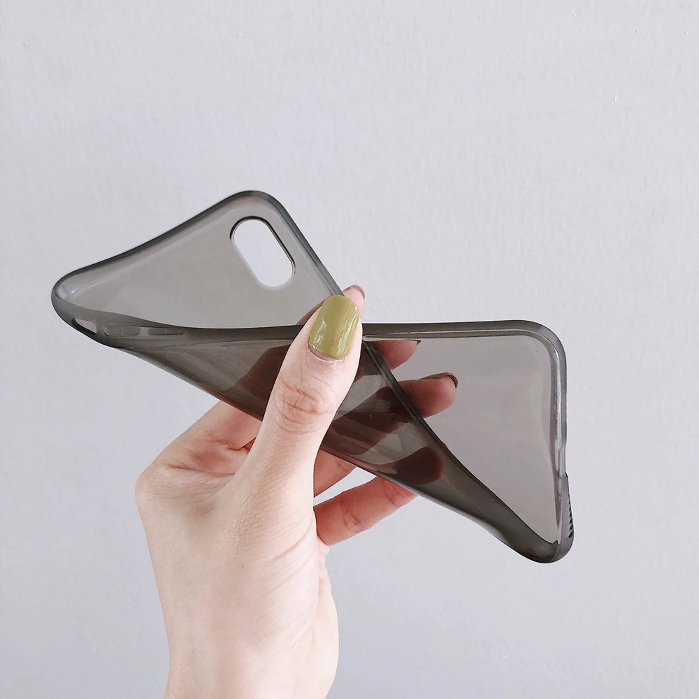 Роскошный прозрачный чехол для телефона iPhone X XS MAX XR зеркальный мягкий из ТПУ 11 Pro
