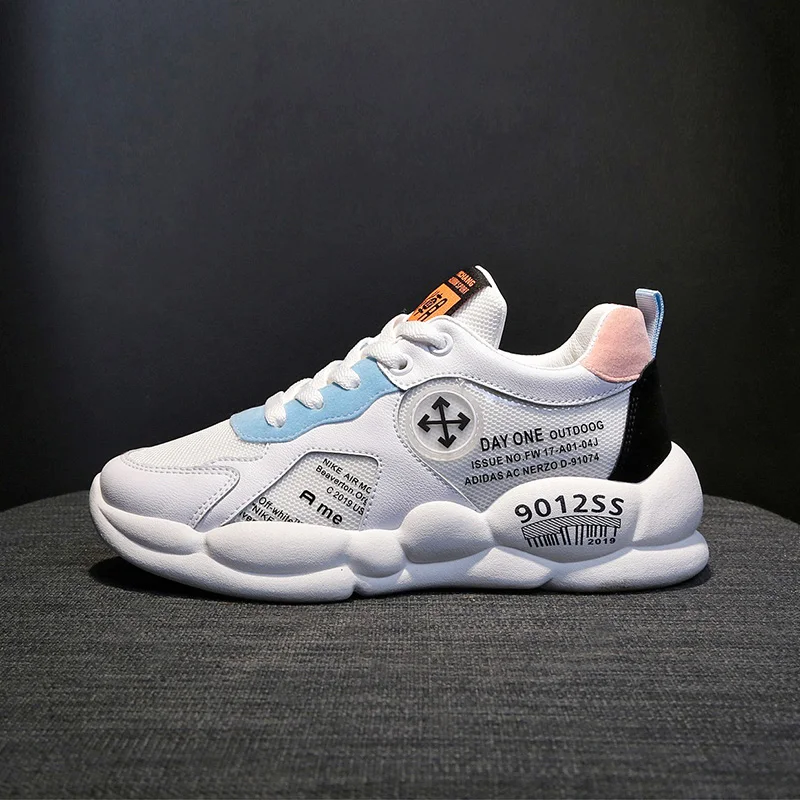 Женская обувь модная спортивная на шнурках Размеры 35 40 2019|Женские кроссовки и