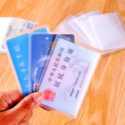 10 шт. Водонепроницаемый прозрачный держатель для карты из прозрачного ПВХ карты Id держатели чехол для защиты кредитных карт чехол для карт бумажник для карт