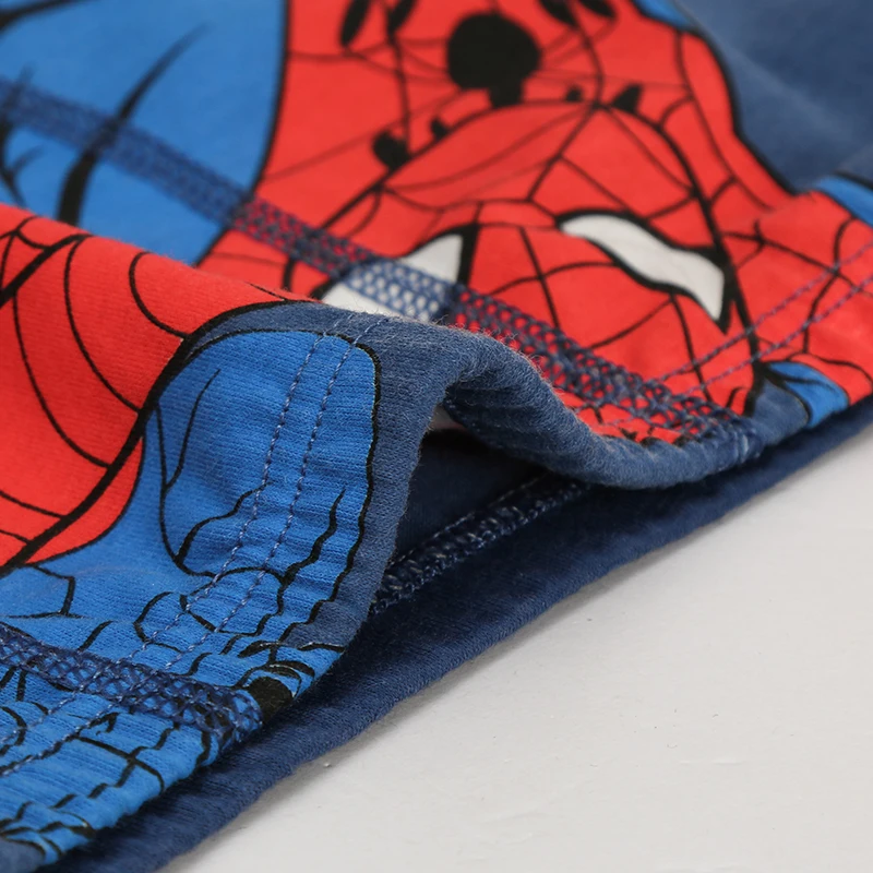 Детское нижнее белье 4 шт./лот трусы-боксеры с рисунком Человека-паука для