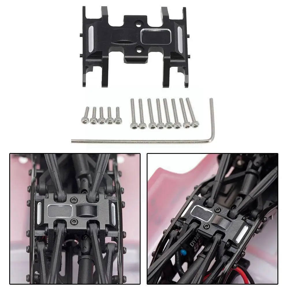 

Metal Middle Gearbox Skid Plate Transmission Mount Holder Upgrade Parts for 1/24 RC Crawler Axial SCX24 90081 R0Q4