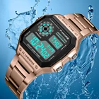 Часы мужские светодиодные цифровые, спортивные водонепроницаемые в стиле милитари, из нержавеющей стали
