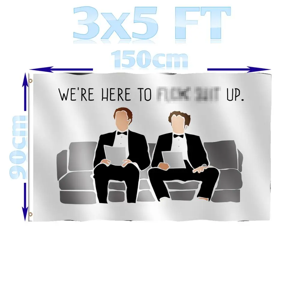 BENFACTORY Store 3x5 футов флаг для интервью Bro однослойный 100D полиэстер латунные