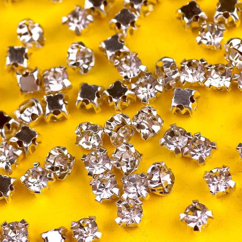 Белые Стразы для украшения одежды камни и кристалл страз аппликация с плоской