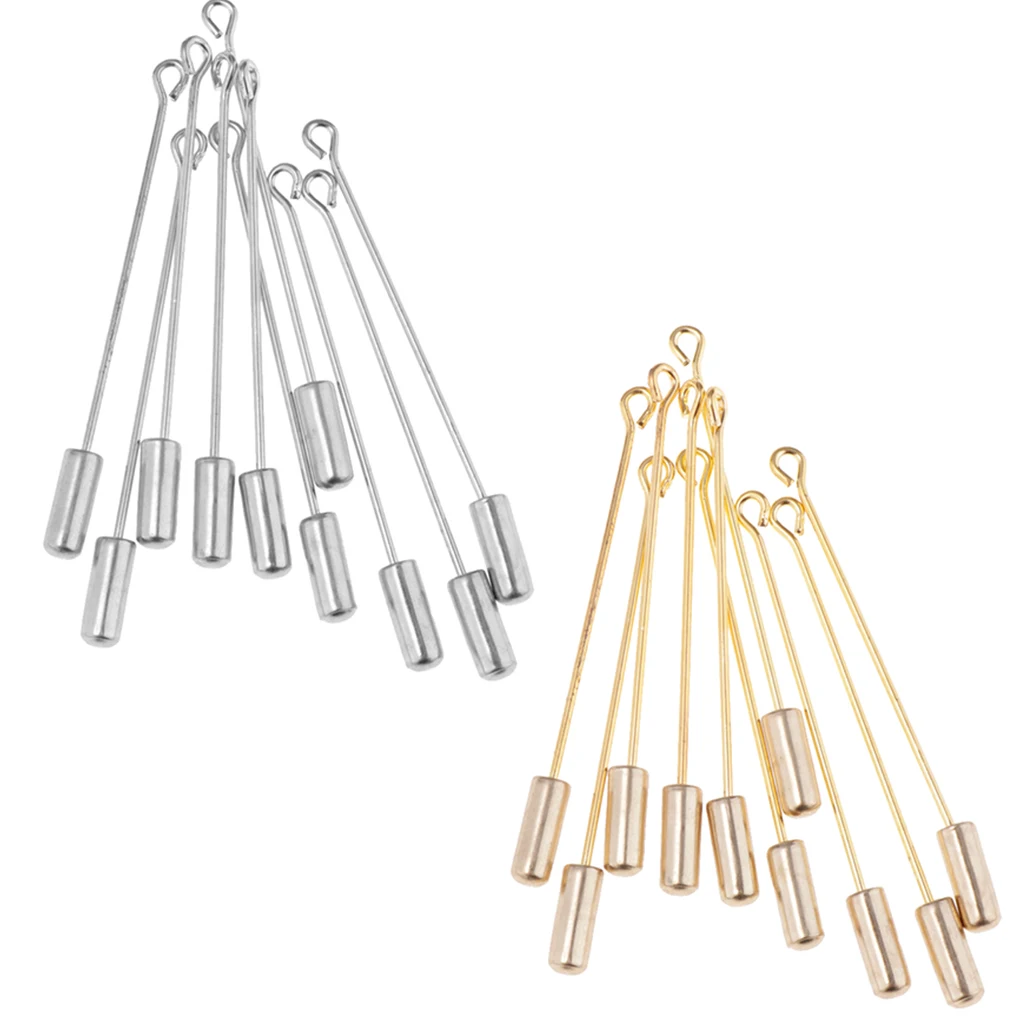 Длинная брошь из нержавеющей стали для костюма 20 шт. ручная работа бутоньерка