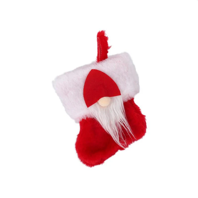 Рождественские носки украшения печенья DIY мешок Рождество Новый год вечерние для