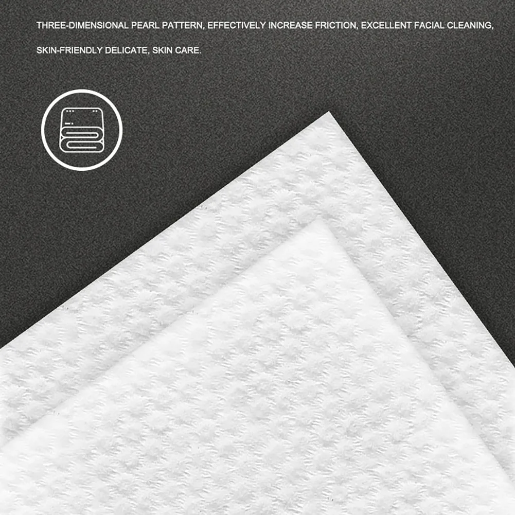 

new 60 Sheets Disposable Facial Towel Travel Cleansing Wipes Wet Dry Dual Use Cotton Tissues Makeup Cotton Remover Pads