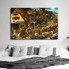 Картина на холсте с изображением известного художника пьестера бругеля, украшение для гостиной, современные настенные картины