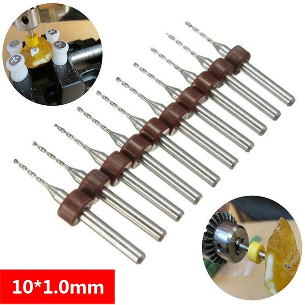 

10Pcs PCB drill bit 10* 10x CNC End Mill Blade carbide Engraving Cutter