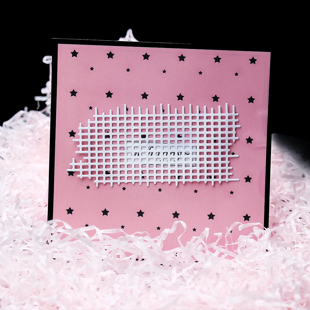 Сетчатый фон для скрапбукинга металлические режущие штампы DIY альбом тиснение