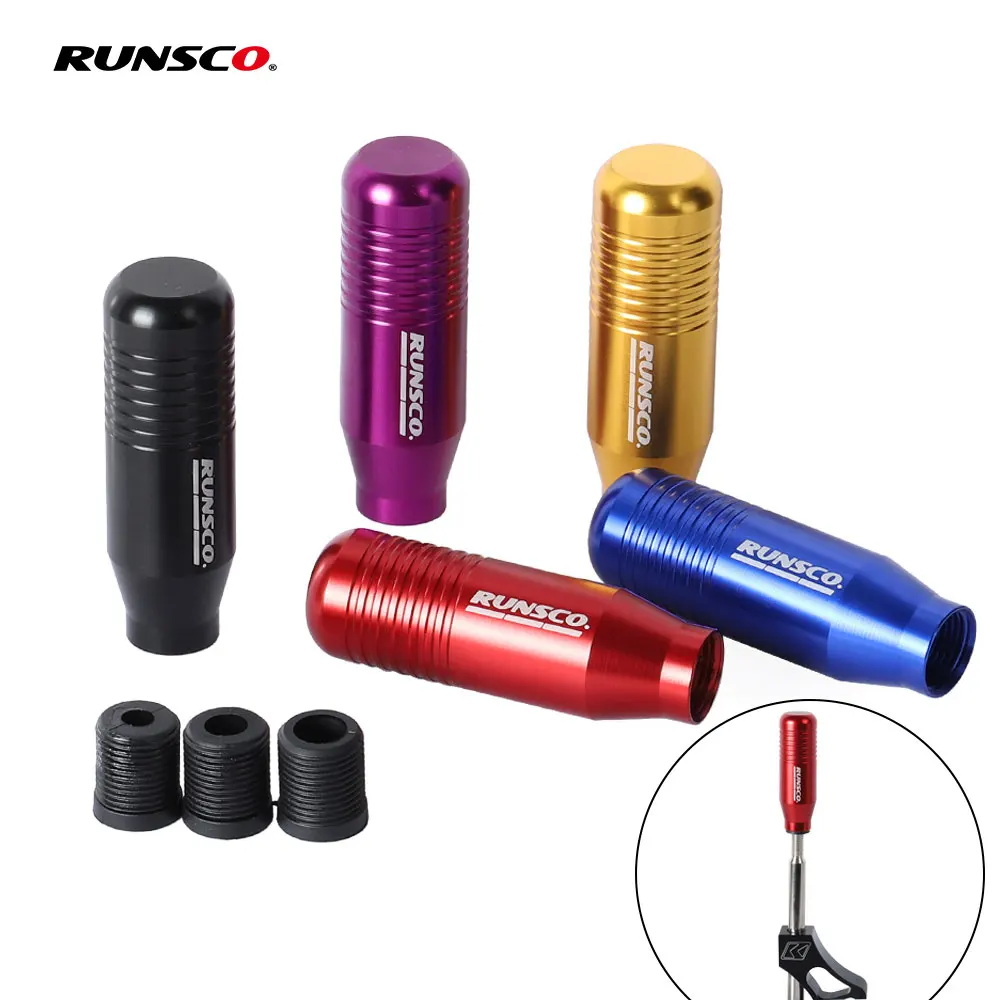 

8.5CM Gear Shift Knob Manual Transmission Gear Stick Lever Shifter Knob Car Universal Aluminum Color Red Black Gold Blue Purple
