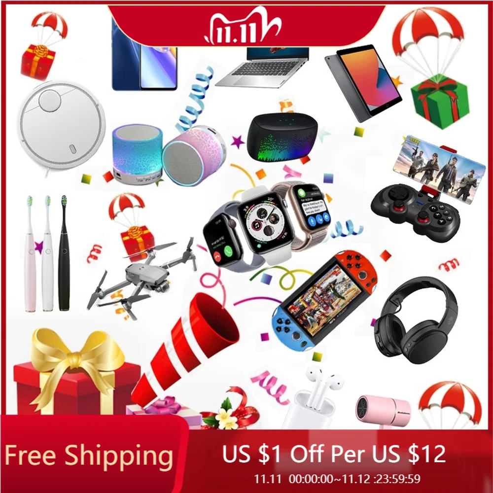 

New Year Lucky Box 100% Excellent Value Random for Smart Money Mobile Phone Headset Gamepad Watch Surprise Christmas Gifts