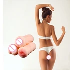 Мужская мастурбация из силикагеля секс-игрушки 4D Реалистичная глубокая горловина мастурбатор Стандартный рот анальный оральный телефон