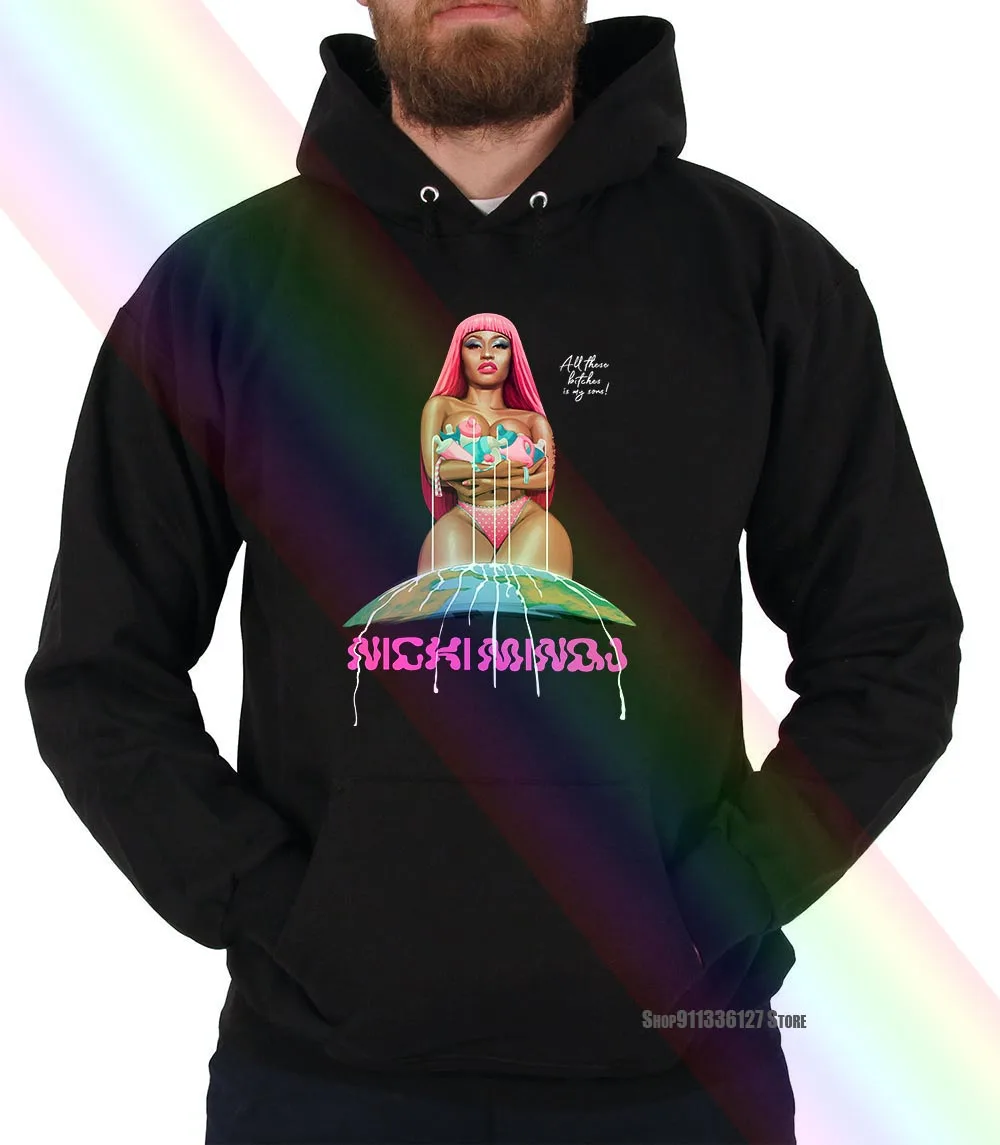 Новые толстовки Nicki Minaj с изображением туристического гида капюшоном Wrld World Tour