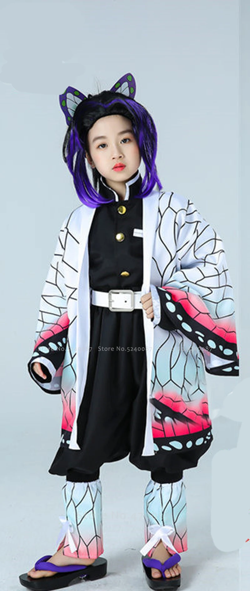 Kimetsu без Yaiba Униформа Cos Детская короткая футболка с героями из японского аниме