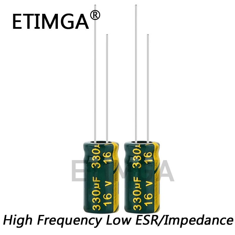

60pcs/lot 16V330UF 330uf16V Low ESR/Impedance High Frequency Aluminum Electrolytic Capacitor Size 6*12 16V 330uf 20%