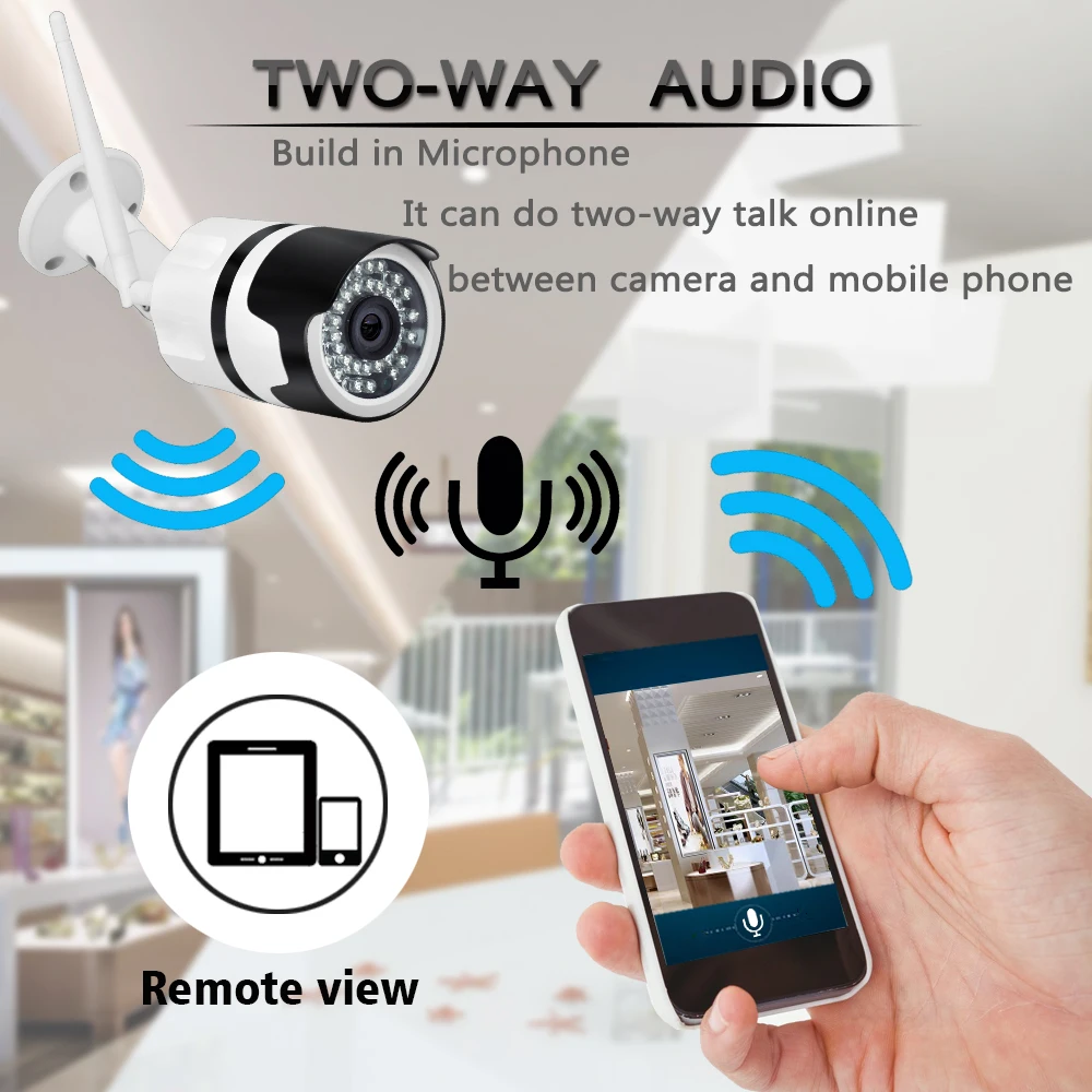 IP-камера Inesun уличная беспроводная водонепроницаемая с поддержкой Wi-Fi 1080P 2 МП -