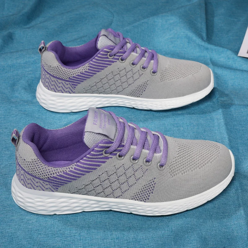 Tenis Feminino Fashion Women Sneakers Running Shoes Outdoor Sports Shoes Breathable Mesh Comfort Jogging Shoes Lace Up Ladies