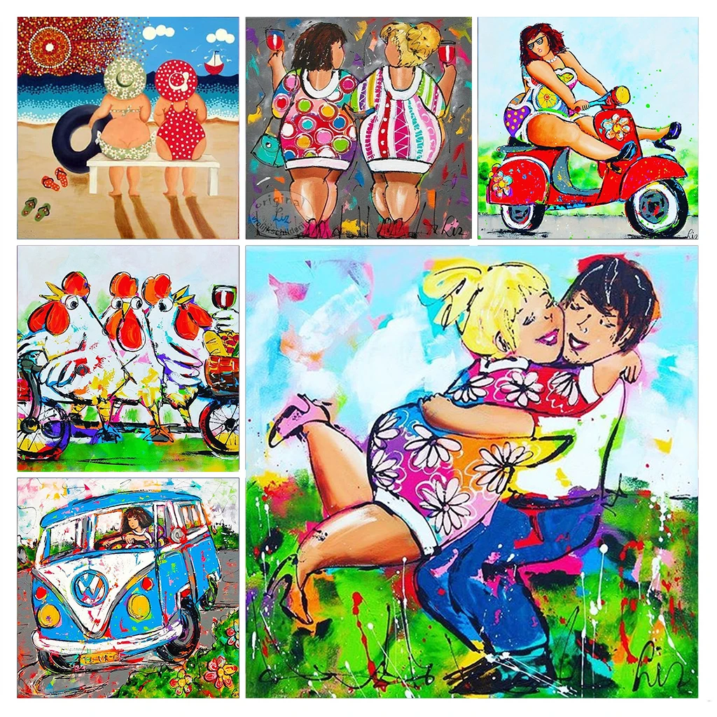 

5D Round Diamond Embroidery DIY Diamond Painting Cartoon Character·Animal Home Decoration Handmade Gift