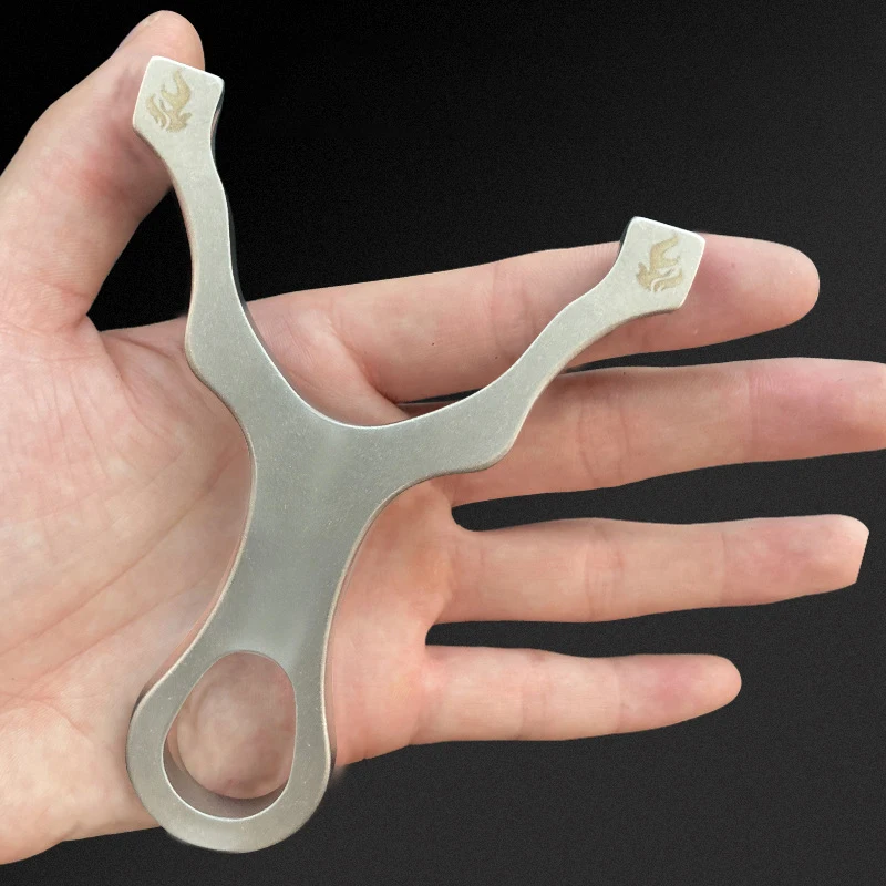 Рогатка из нержавеющей стали с ЧПУ Профессиональная охотничья снасть стрельба