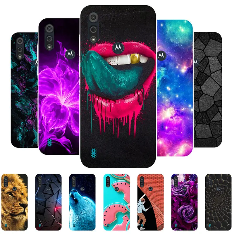 

Phone Case For Moto E6s 2020 Case Bumper Silicone Cover For Motorola Moto E6s 2020 Soft Painted Case for Moto E 6S 2020 Capa