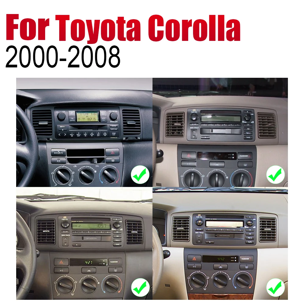 Автомагнитола ZaiXi с GPS навигацией для Toyota Corolla 2000 ~ 2008 Android мультимедийная система