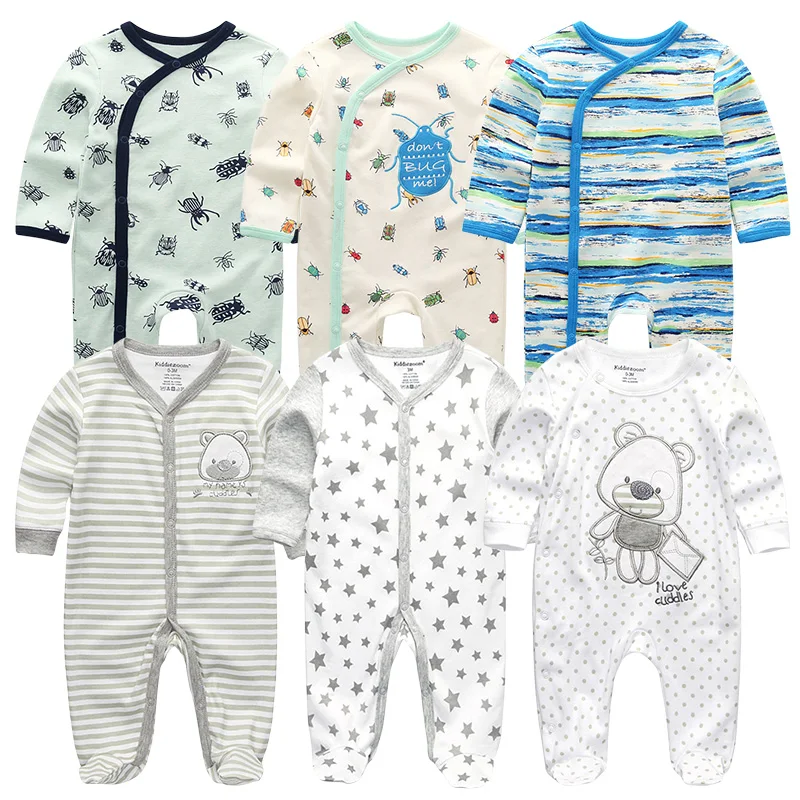 Комбинезон для новорожденных маленьких мальчиков и девочек одежда 100% мягкая