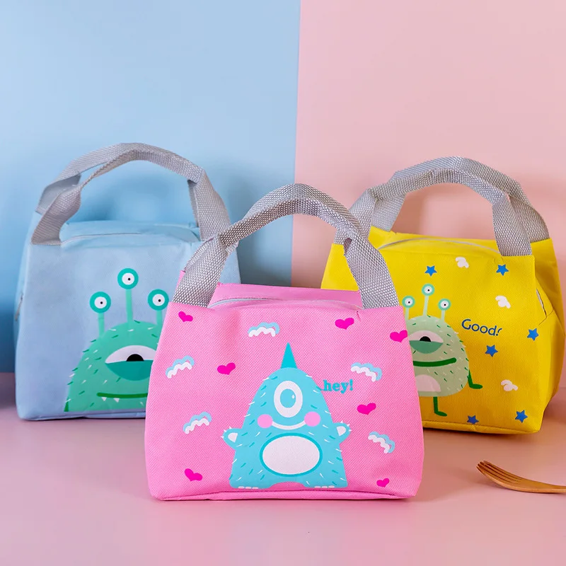 Новое поступление детская мультяшная сумка для ланча учеников милые сумки рук