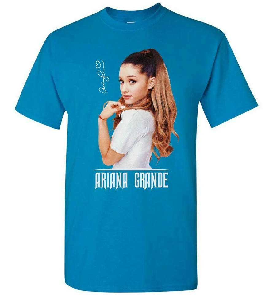 Ariana Grande футболка американская поп-звезда R &amp B музыка мужская Размер Summer летняя |