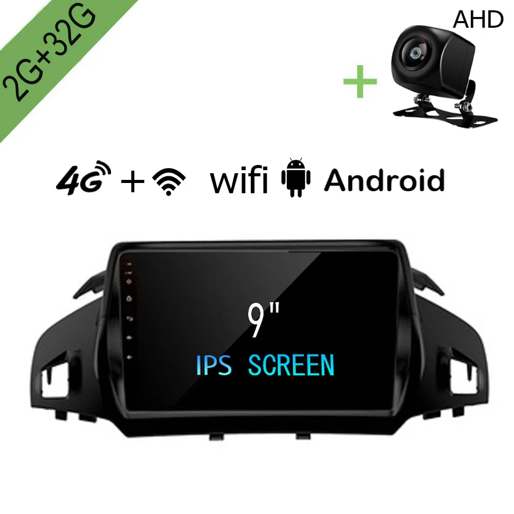 R Way Android автомобильный Dvd Gps мультимедийный плеер для Ford Kuga 2012 2013 2014 2015 2016 20192G + 32G 9