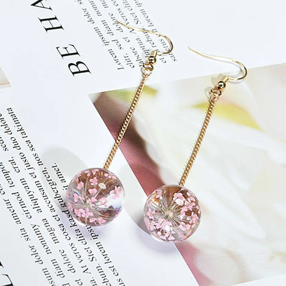 Иммортический цветок стеклянный шар из смолы подвеска сделай сам компоненты для