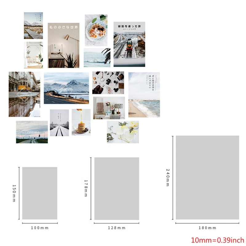 

15 PCS Wall Collage Kit Aesthetic Pictures, Bedroom Decor for Teen Girls, Wall Collage Kit, Collage Kit for Wall Decor