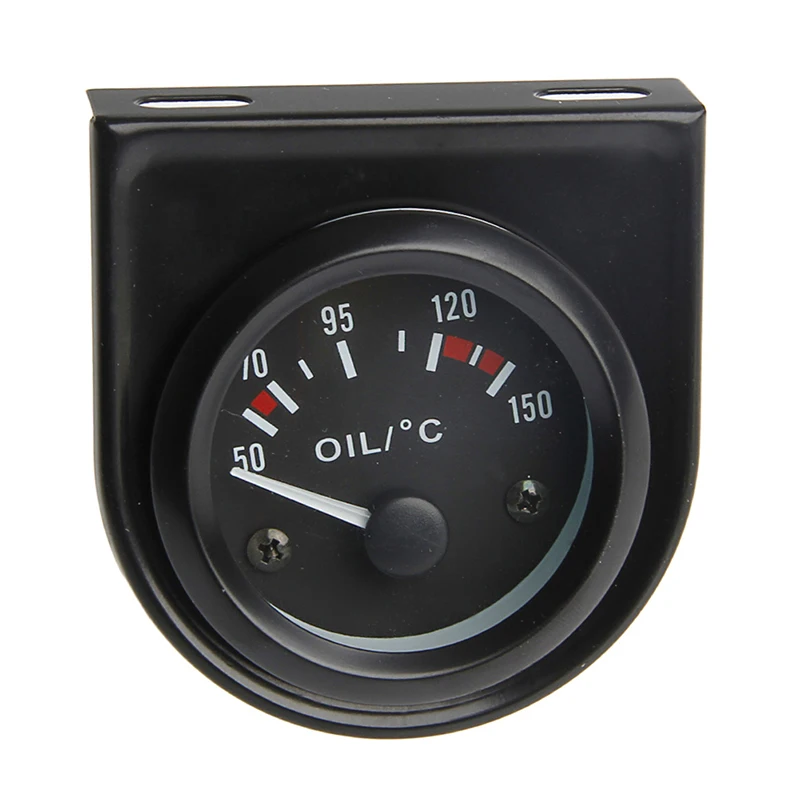

652F Universal 2" 52mm LED Light Car Pointer Oil Temperature Temp Gauge 50-150 New