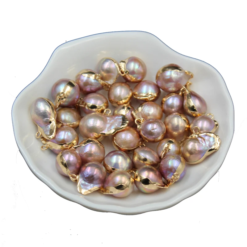 1 шт. натуральный жемчуг золотой пресноводный в форме барокко ручная работа