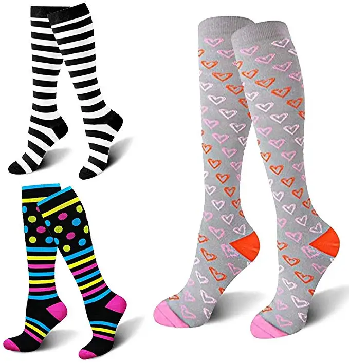 

Compression Socks Antifatigue Stockings 15-30 MmHg Fit Running,Nurses,Flight Travel & Maternity Pregnancy-Boost Stamina Socks
