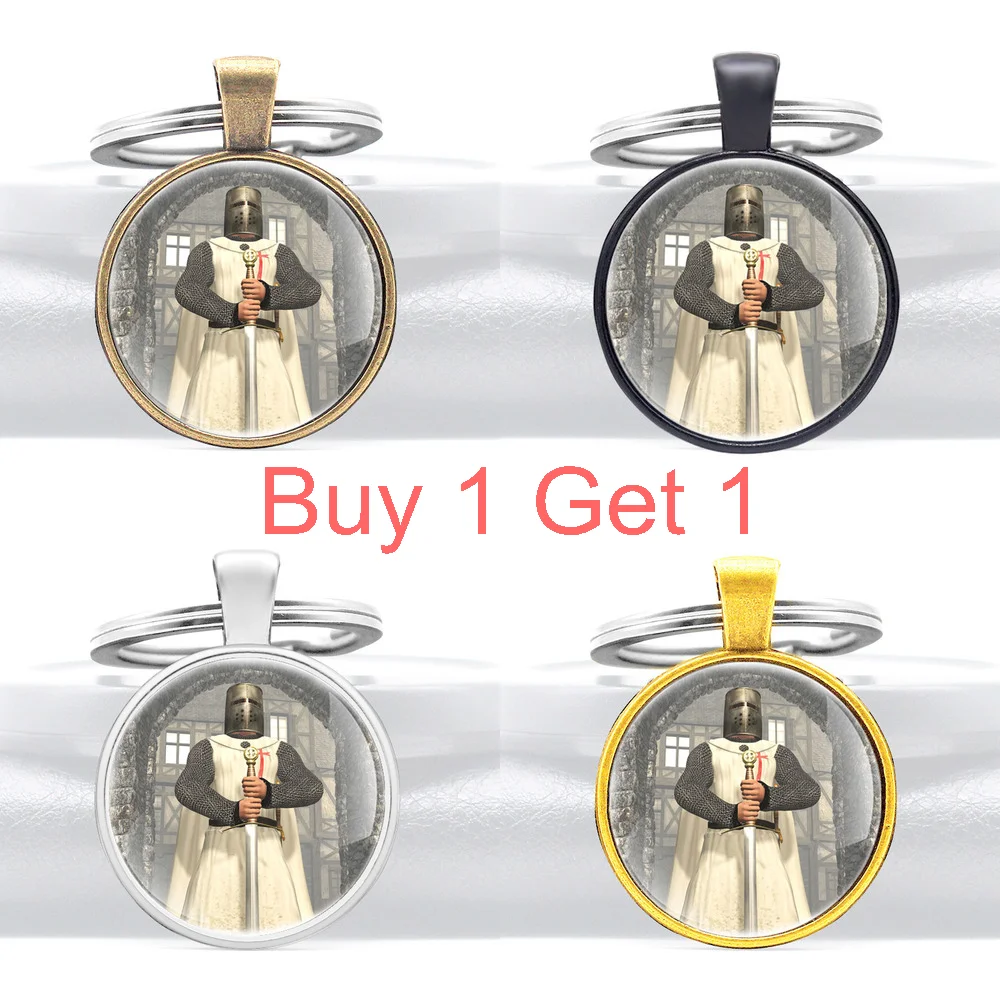 

Купите 1 и получите 1 винтажный черный рыцарь, брелок с подвеской, антикварные мужские и женские украшения, подарки, брелки