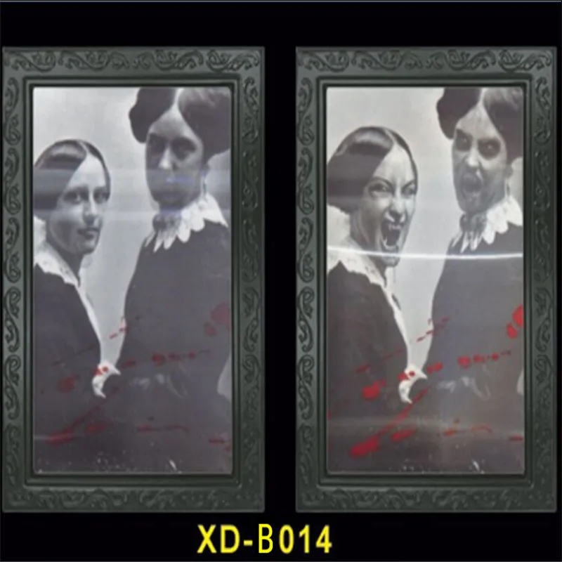 38*25 см Новый 3D Призрак фоторамка Ужасы картины трансформировать лицо страшная