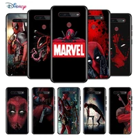 marvel avengers super hero deadpool for lg k92 k71 k62 k61 k52 k51s k50s k42 k41s k40s k31 k30 k22 tpu silicone black phone case