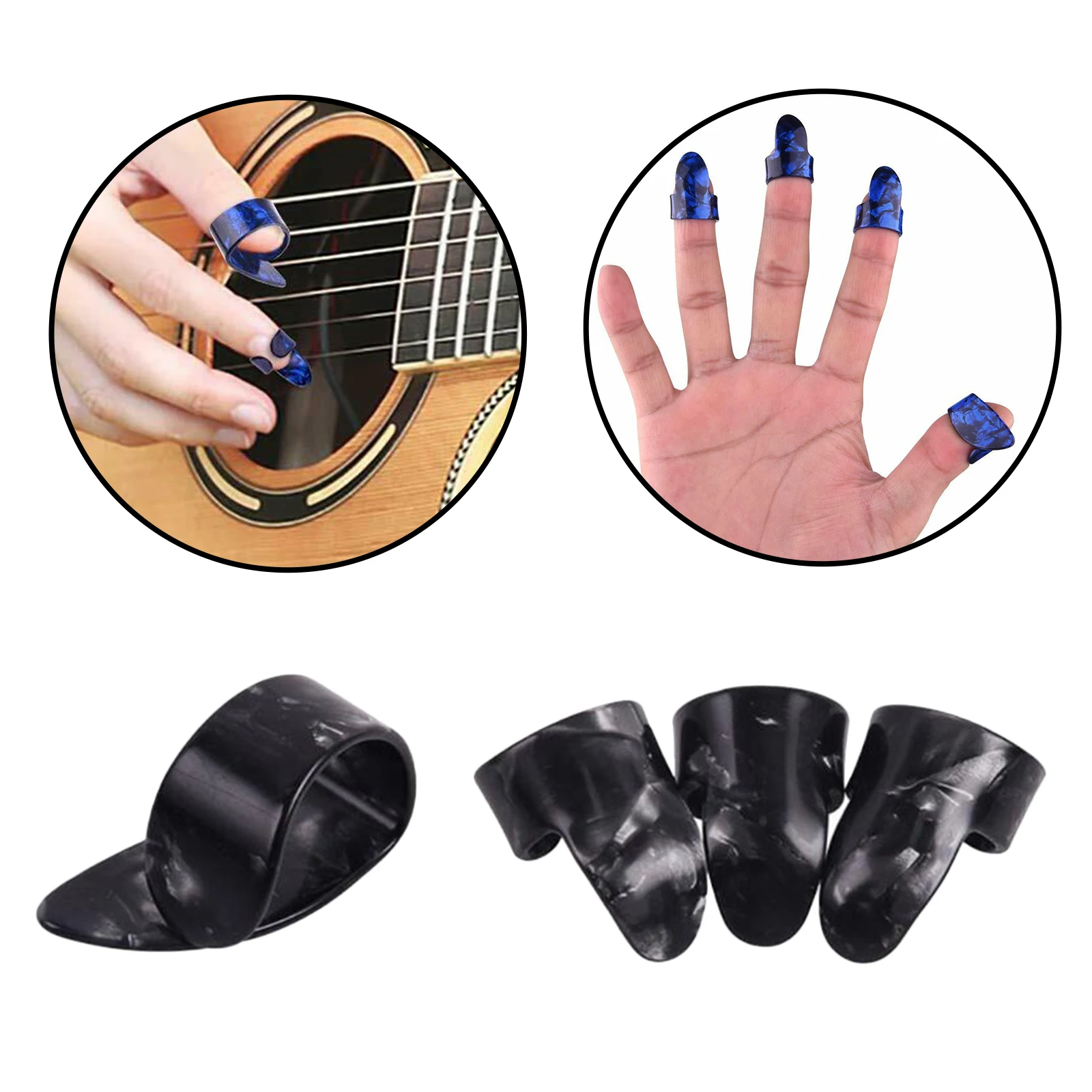 

1 Ensemble De Doigts Du Pouce Mandoline Banjo Pouce Médiator Doigt Pour Banjo O