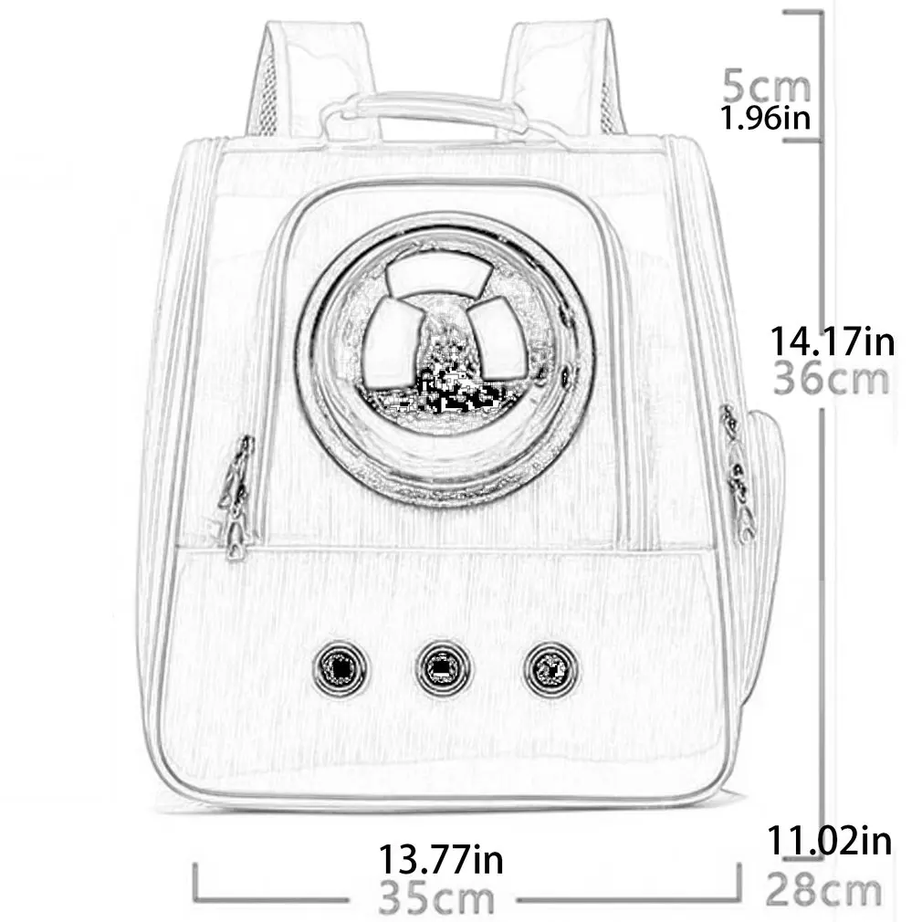 

Breathable Space Capsule Pet Cat Carrier Backpack Transparent Dog Carrying Travel Bag Outdoor For Small Dogs Cats Pet Supplies