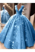 ball gown quinceanera dresses v neck appliques lace prom party gowns for girls 15 years crost back robes de soire %d9%81%d8%b3%d8%a7%d8%aa%d9%8a%d9%86 %d8%a7%d9%84%d8%b3%d9%87%d8%b1