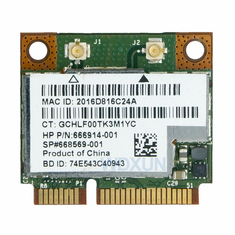 BCM943228HMB BCM943228 802.11a/b/g/n Mini pci-e Wifi Card 300Mbps 2.4Ghz 5Ghz wireless Bluetooth 4.0 Adapter DELL ASUS ACER | Компьютеры и