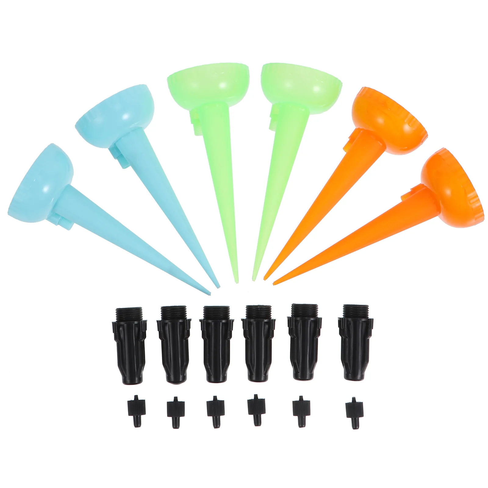 6pcs Drip Watering Stake Automatic Self Watering Spikes with Control Switch