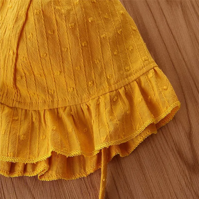 2Pcs/set Romper Cute Baby Girls Long Sleeve Pompom Hat Clothes Outfits Set Solid Print Bodysuit | Детская одежда и обувь