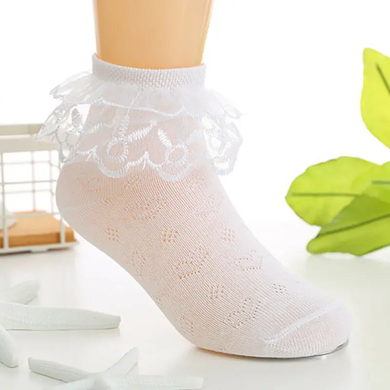 Детские носки из 2020 хлопка для маленьких девочек милые кружевные дизайнерские